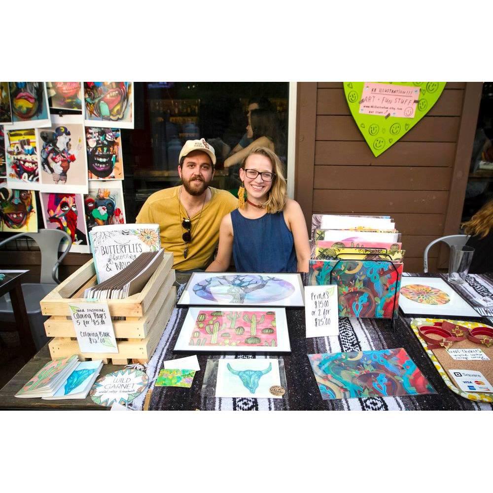 Hailey's first art market, 2017