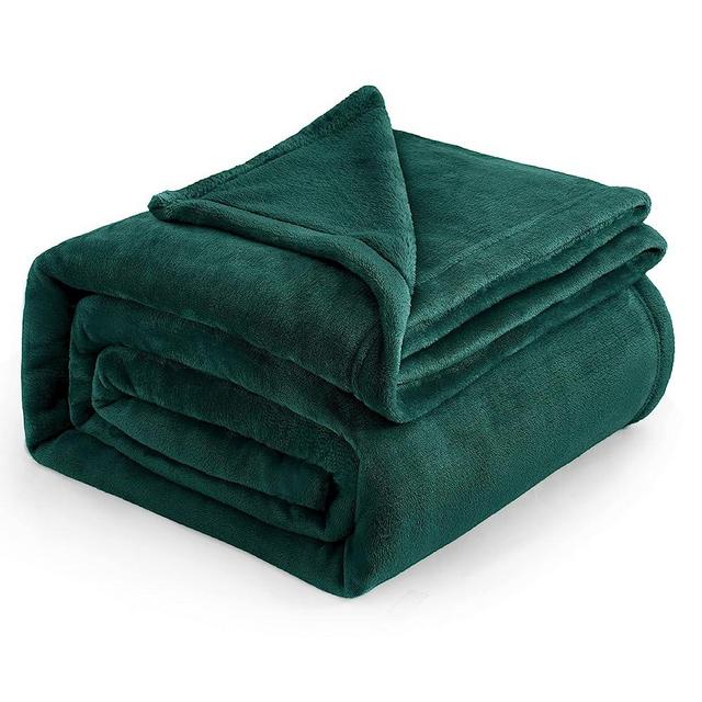 Bedsure Fleece Blankets King Size Emerald Green - Bed Blanket Soft Lightweight Plush Cozy Fuzzy Luxury Microfiber, 108x90 inches