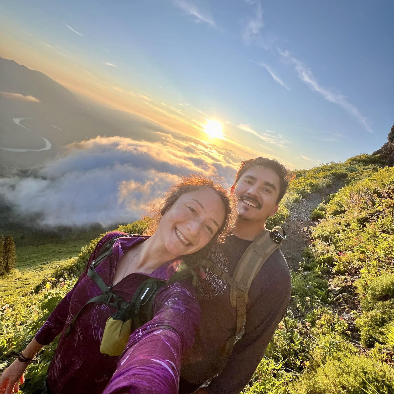One of the most epic hikes we completed in Washington! We were above the clouds with stunning views all around. We thank Stephanie for finding this hike, even though we complained a lot.