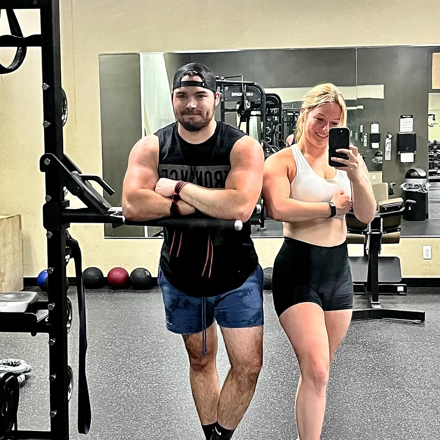 One of many gym dates.