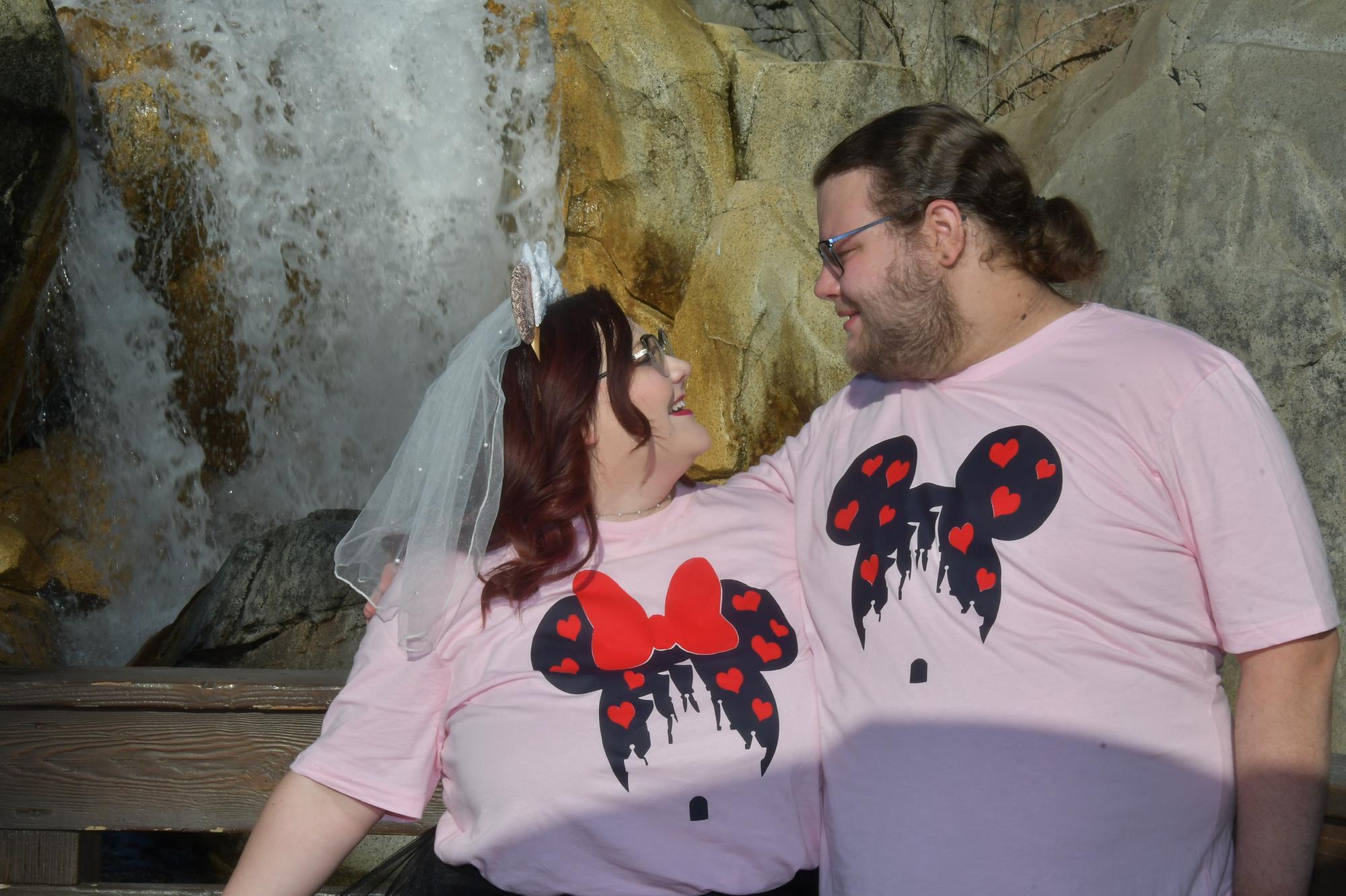 I am so lucky I found a man who will wear matching Disney shirts with me.