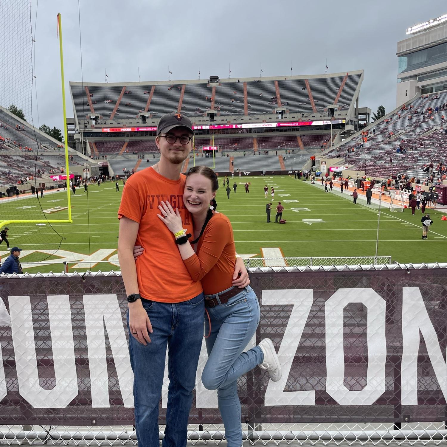 VT Football (Noah's first game as an Alumni!)