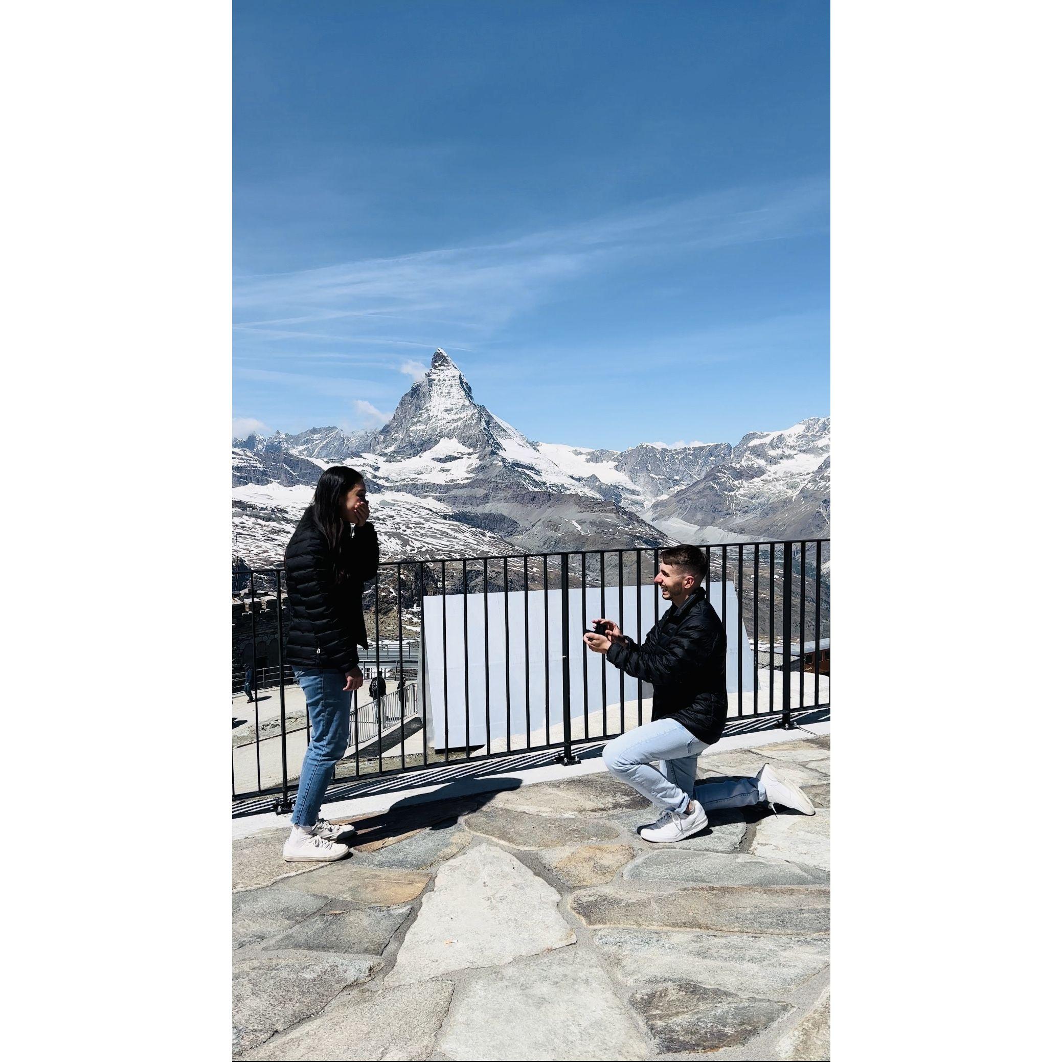Got engaged at the most beautiful place - Matterhorn. 05/27/2022