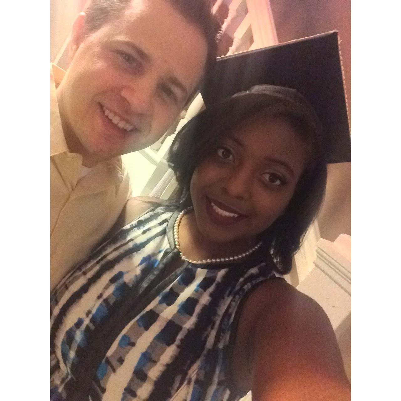 The day Kaela graduated with her biggest supporter cheering her on.