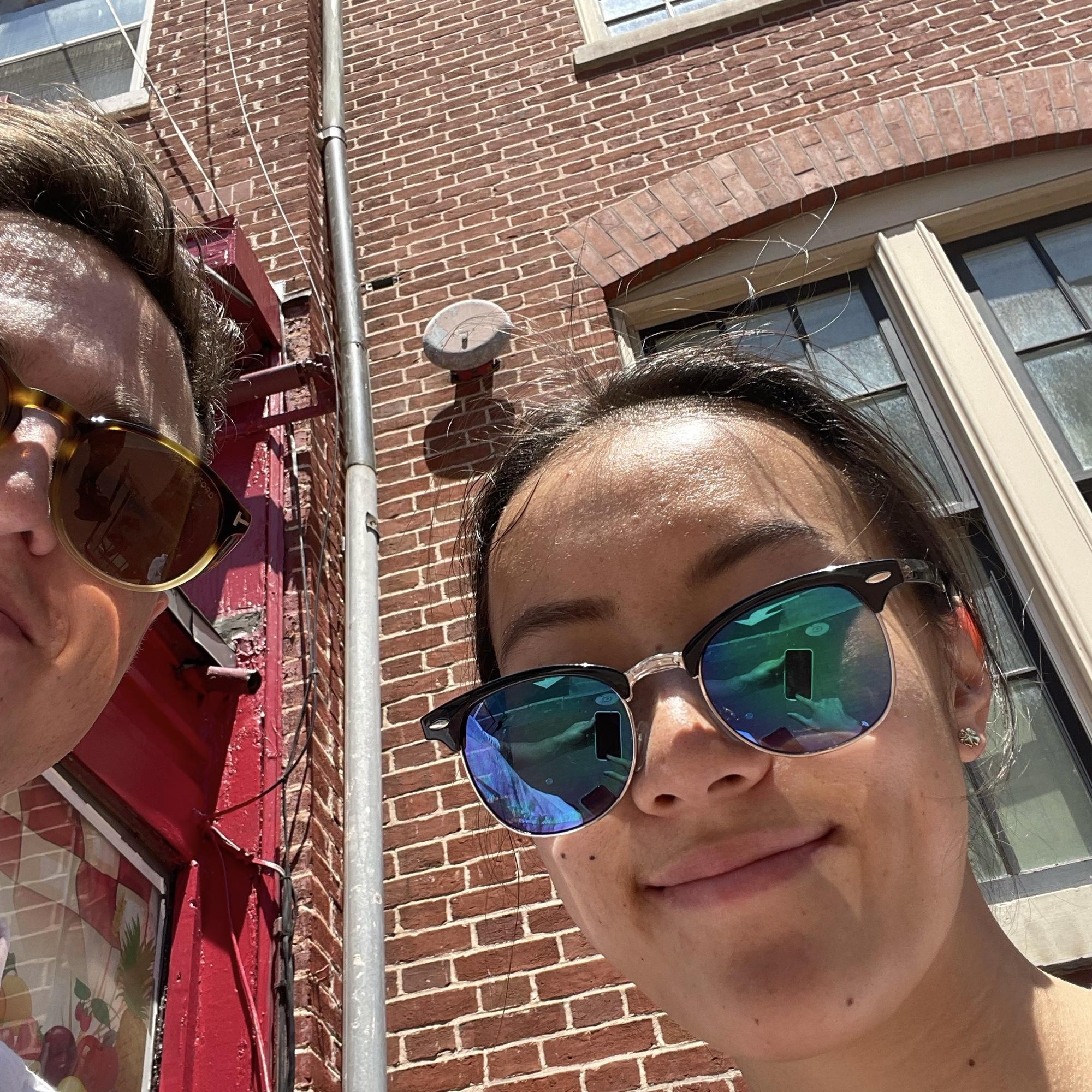 Our first photo together