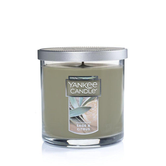 Yankee Candle Sage & Citrus Scented, Classic 7oz Small Tumbler Single Wick Candle, Over 35 Hours of Burn Time