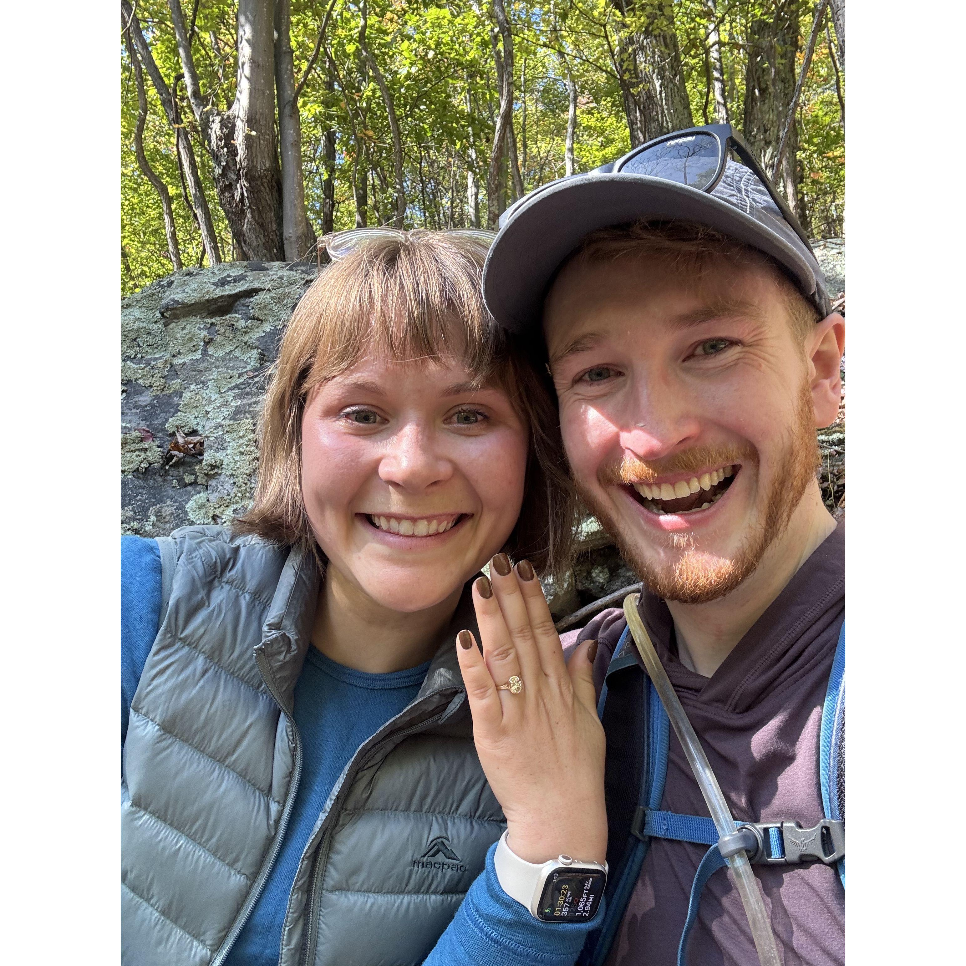 Just after we agreed to get hitched ;)
