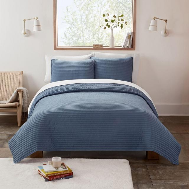UGG® Devon King Quilt Set in Tahoe Blue