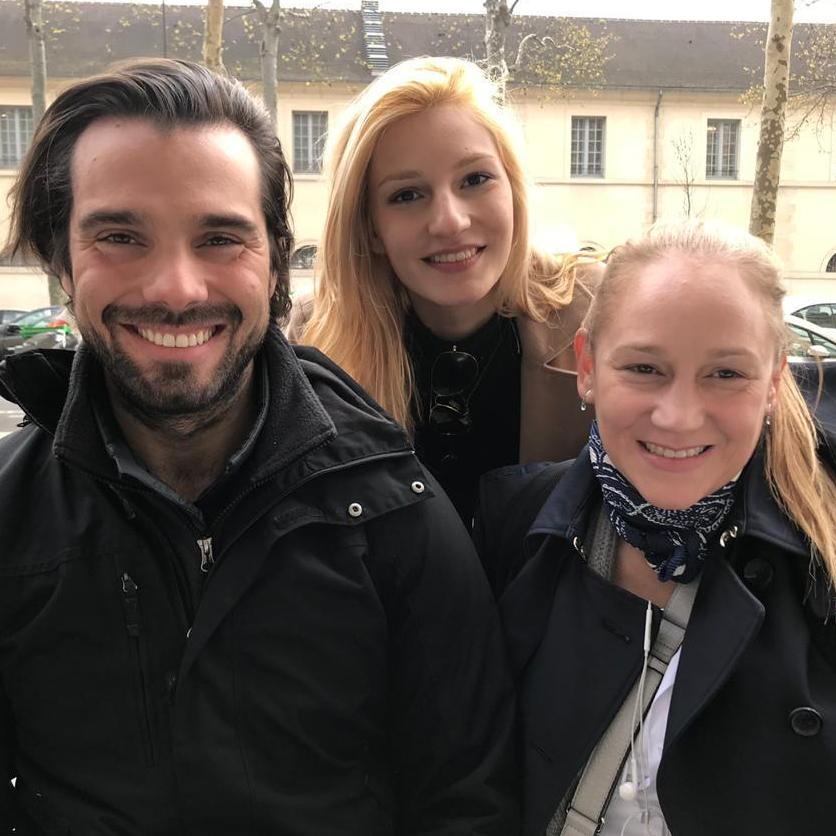 Israel with his mother & sister in Paris a few years back! His sister lives in Germany and mother in Brazil so it's really special when they all get together.