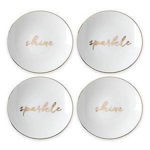 kate spade new york Oh What Fun Tidbit Plates (Set of 4)