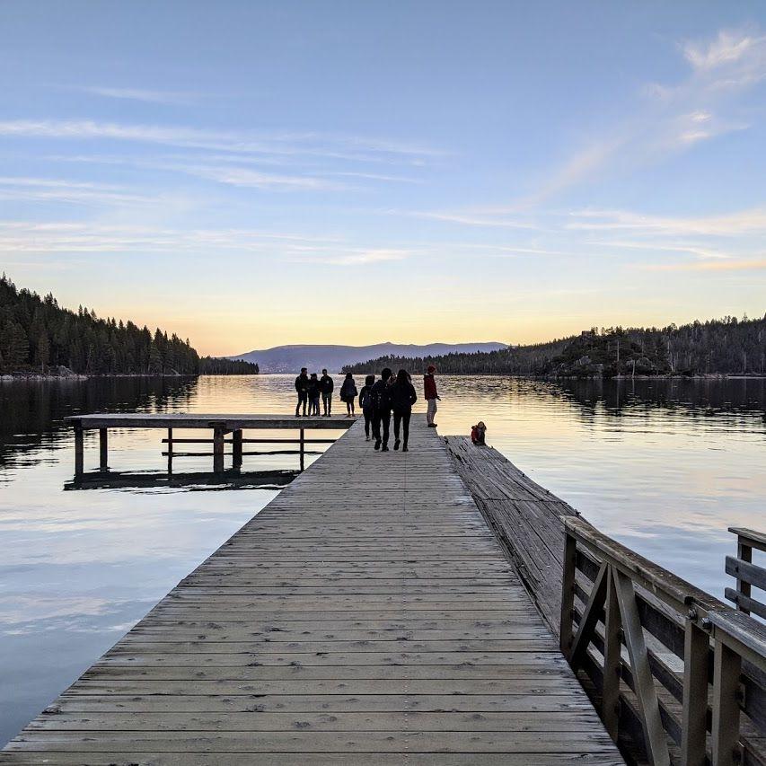 Emerald Lake, November 2019. Had a first conversation and ended up ignoring the view
