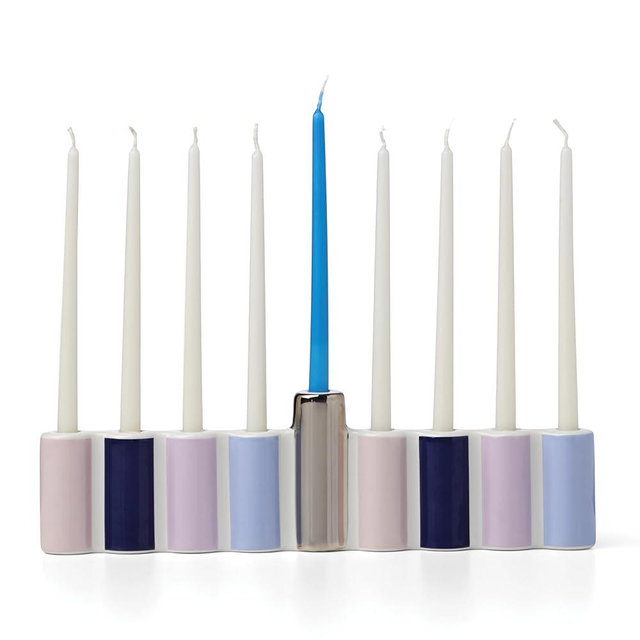 Kate Spade New York Oak Street Menorah, Traditional Hanukkah, Indoor Decor, Decorations