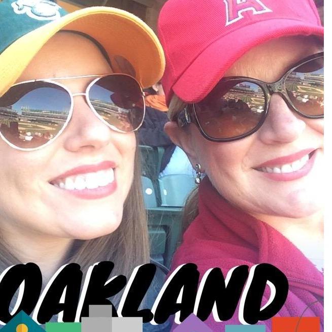 Casey and Mom representing both ends of California!