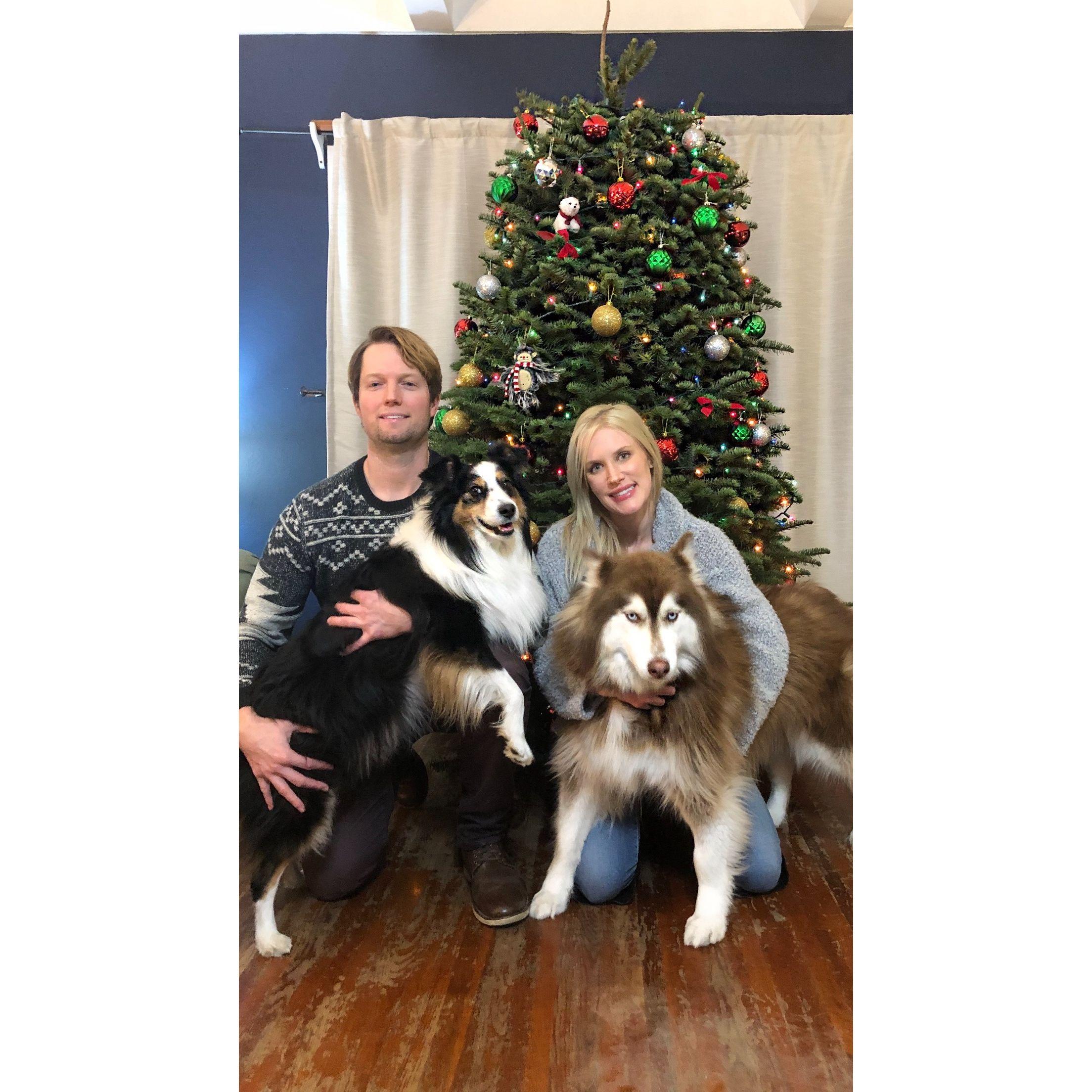 December 2020 - Our first Christmas Card Picture.