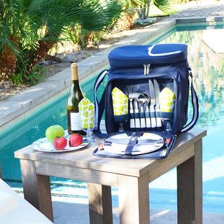 Equipped 2-Person Picnic Tote with Coffee Set