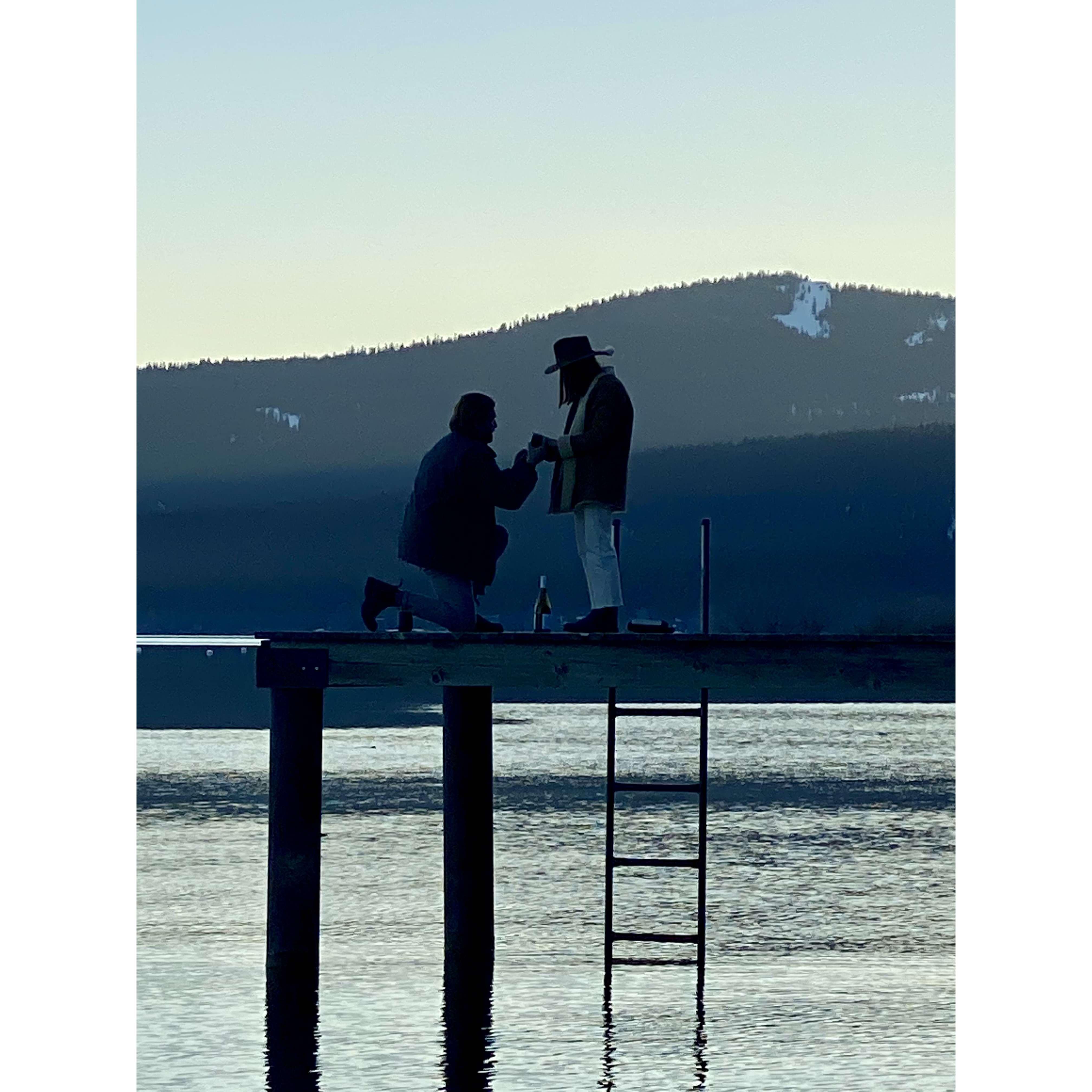 Engaged! Lake Tahoe, March 2021