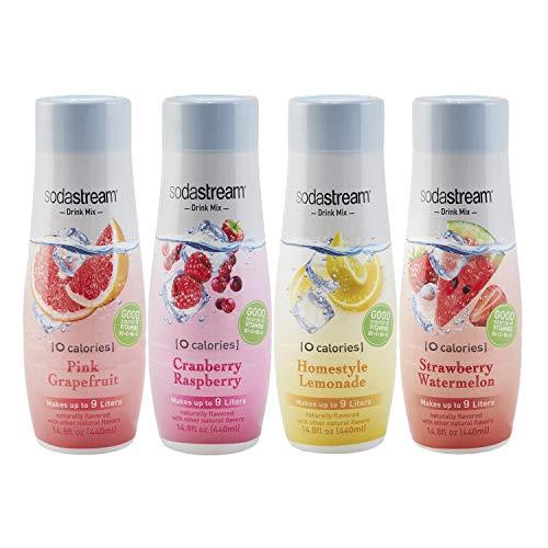 SodaStream Variety Pack Drink Mixes, 0 Calories, 14.8 Fl Oz, Pack of 4