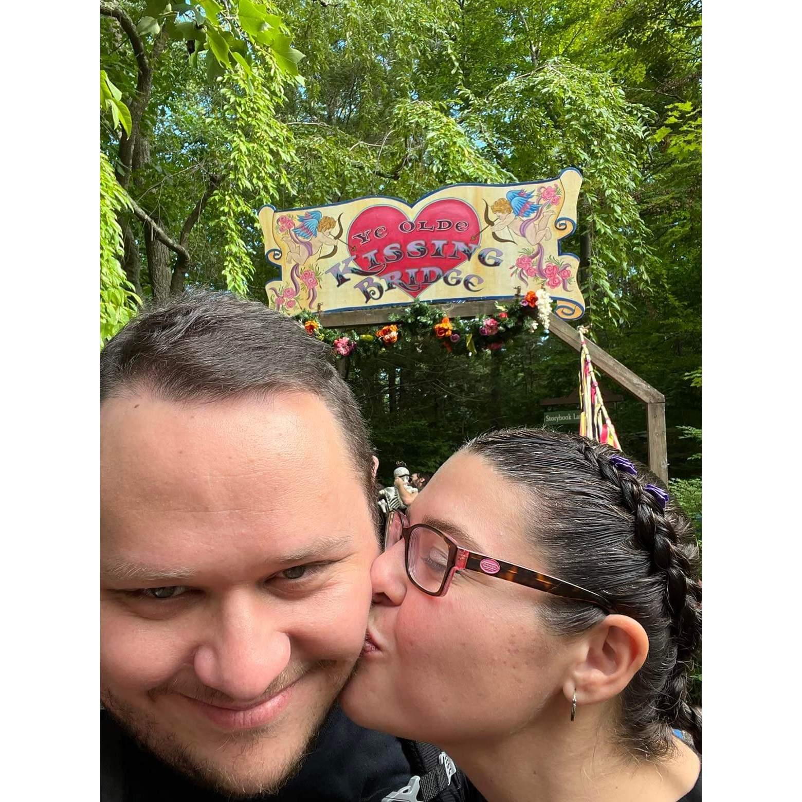 The Kissing Bridge at the NY Renaissance Faire!
