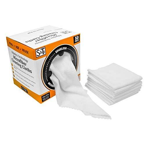 ST 524601 50 Pack with Box Edgeless Microfiber Cleaning Cloths