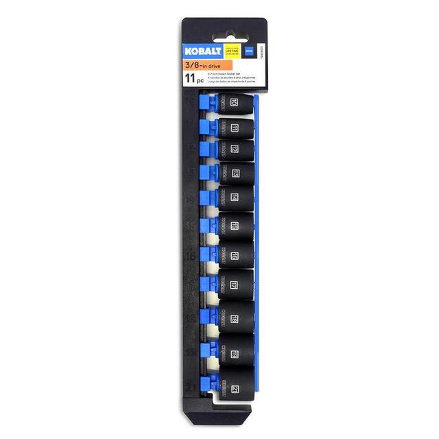 Kobalt 11-Piece Metric 3/8-in Drive Shallow 6-point Impact Socket Set