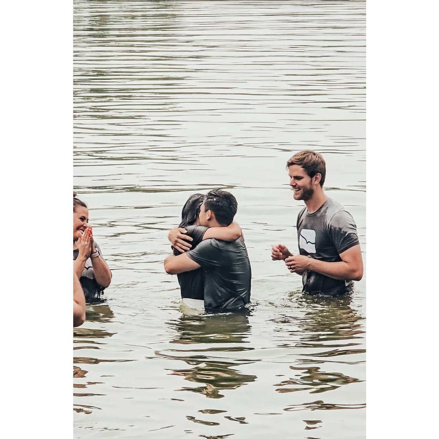One of our most important moments was making the decision to get baptized together.