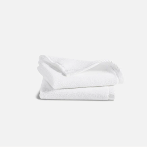 Plush Turkish Cotton Washcloths | White