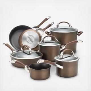 Symmetry Chocolate Nonstick 11-Piece Cookware Set