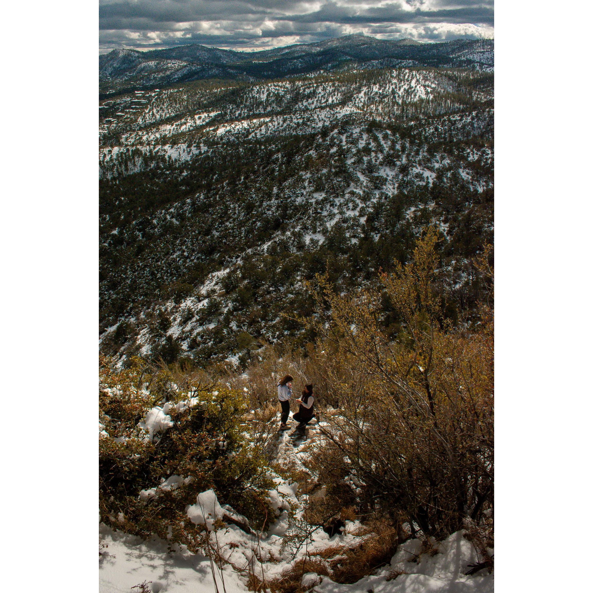 In 2024, we got engaged in Prescott, AZ!