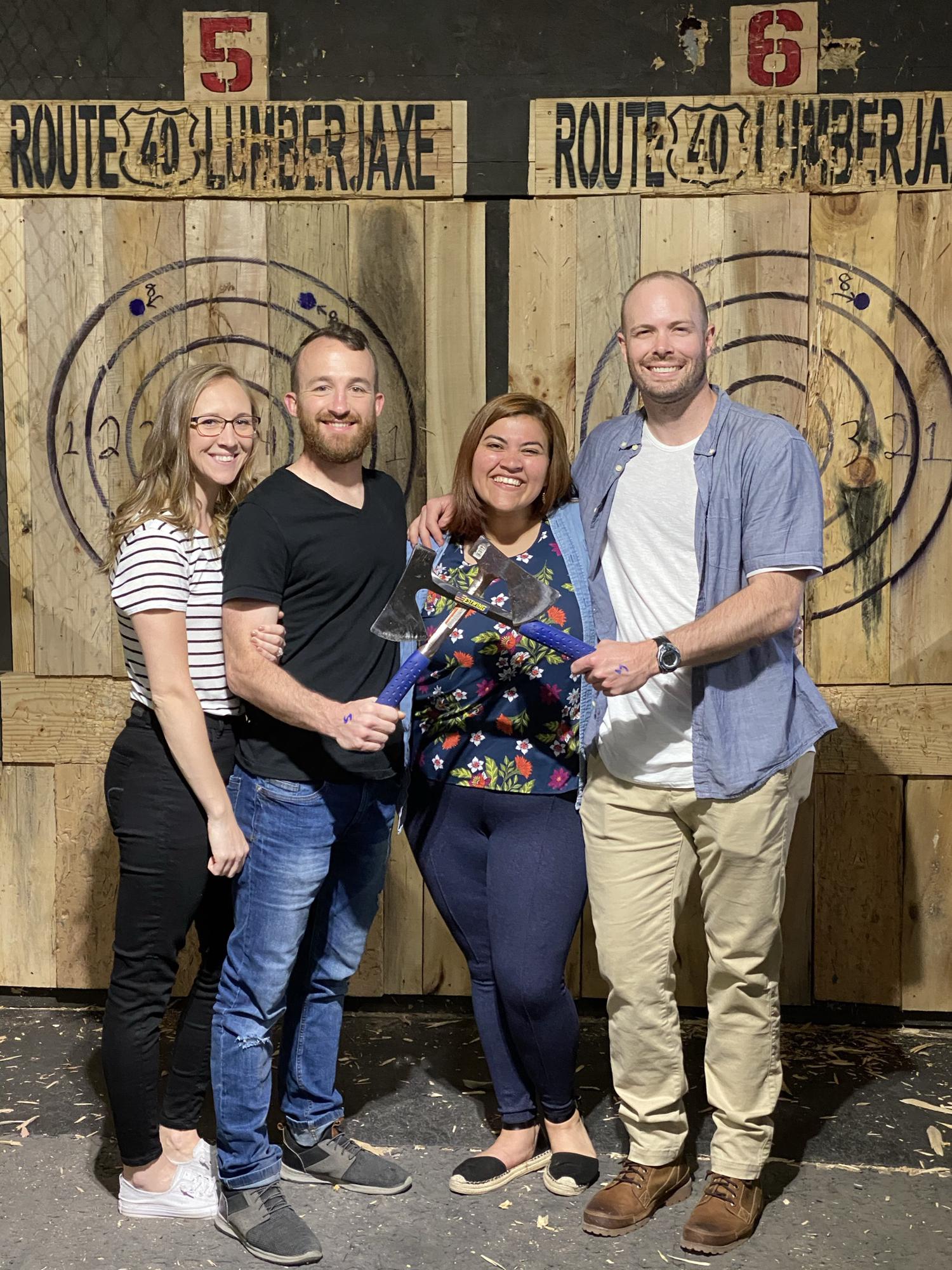 first time Axe-Throwing