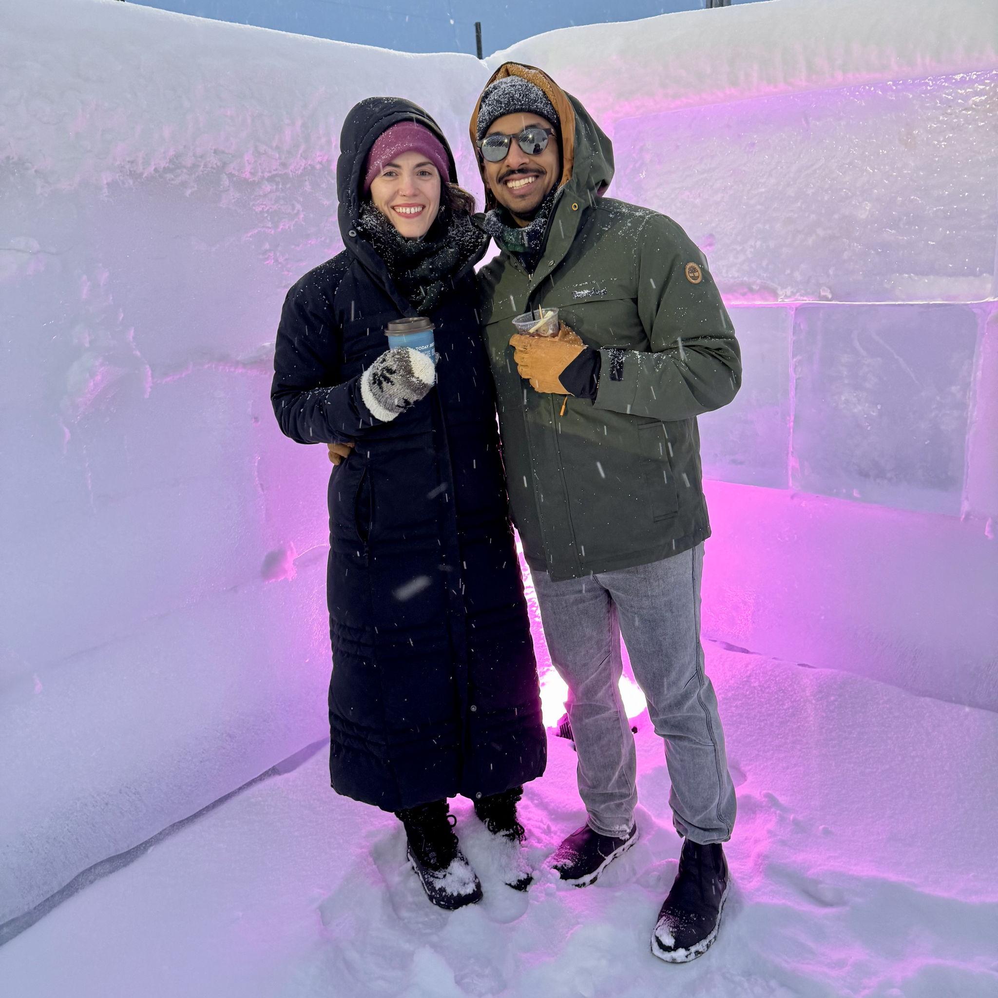 our first Valentine's Day together...very cold!