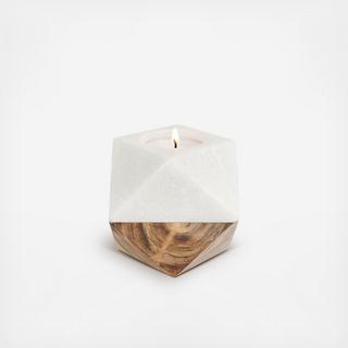 Marble and Wood Tealight Holder