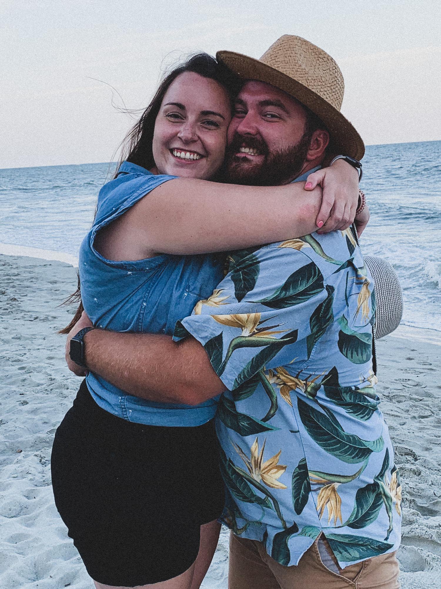 First family beach trip