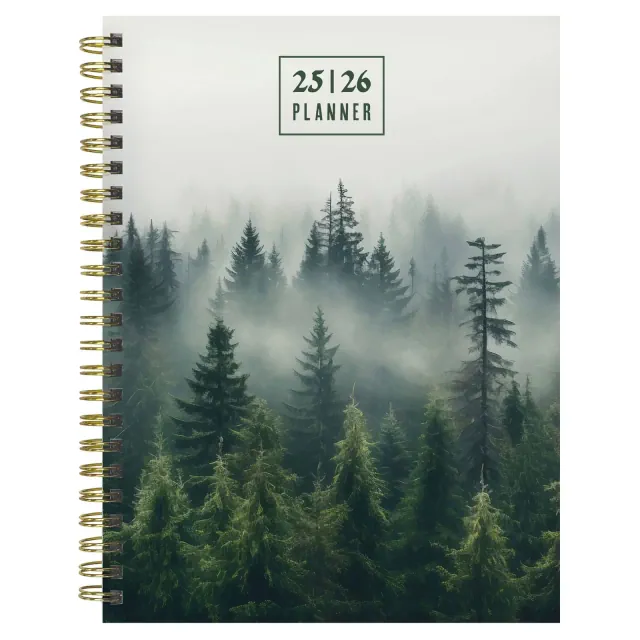 TF Publishing July 2025 - June 2026 Mystic Forest Medium Weekly Monthly Planner