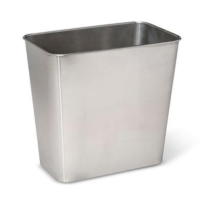 Stainless Steel Bathroom Wastebasket - Made By Design&#153;