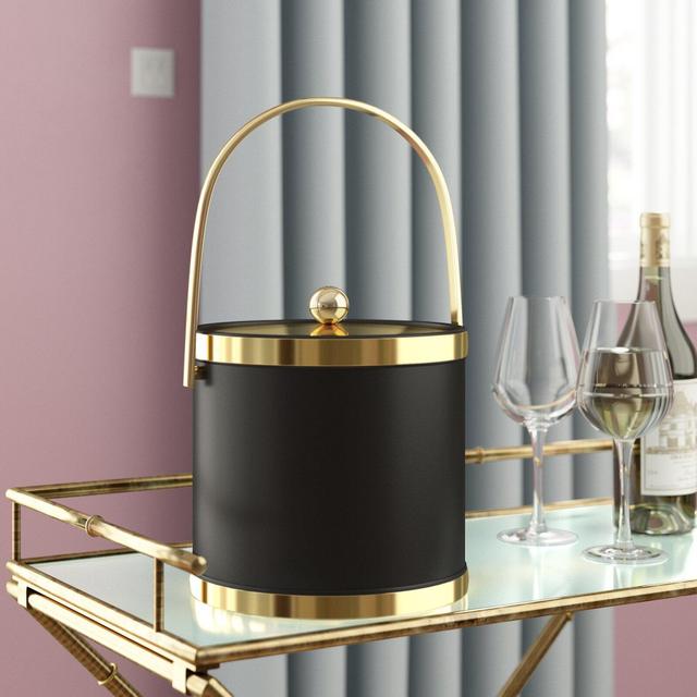 Gilchrist 3 Qt Ice Bucket in Black
