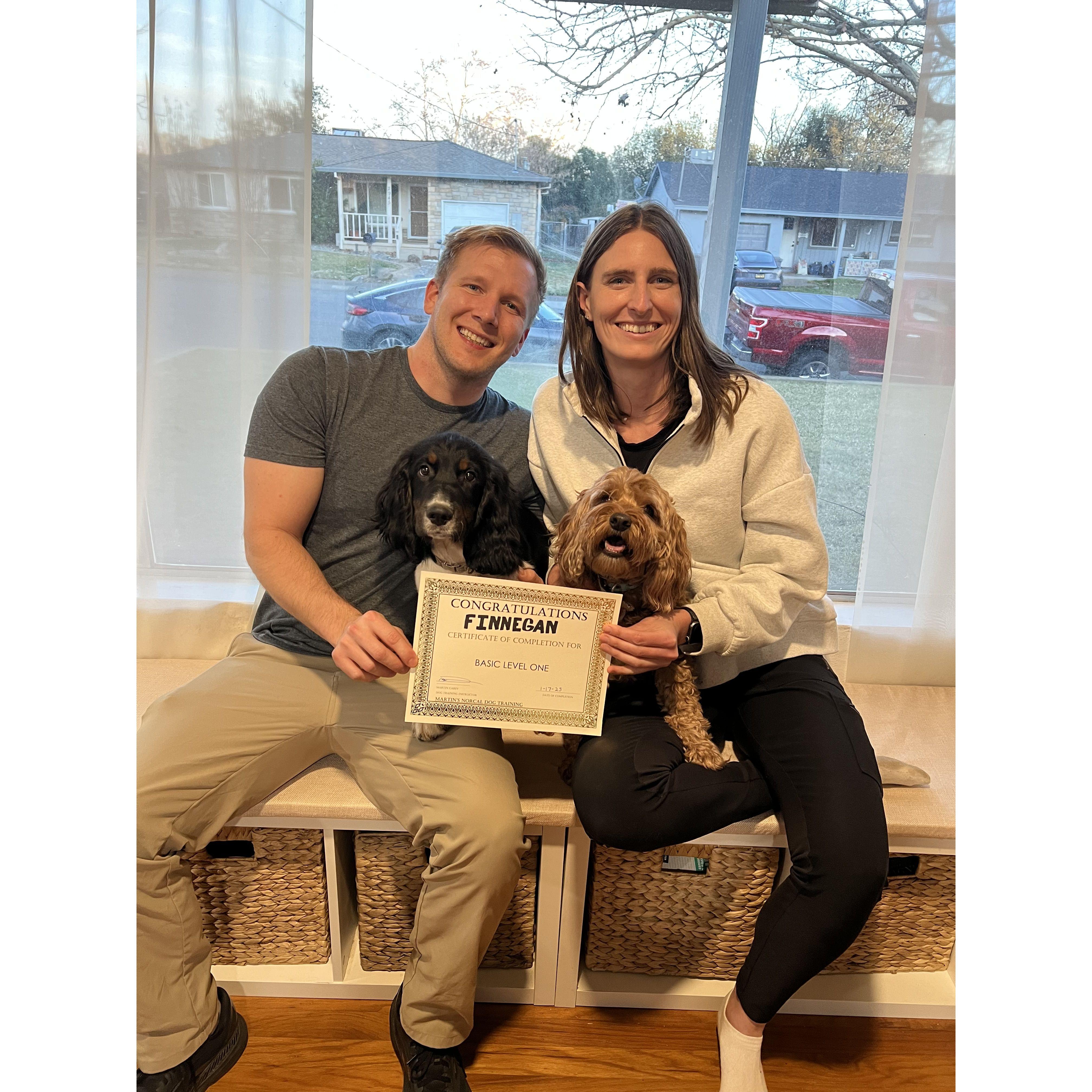 Puppy school graduate