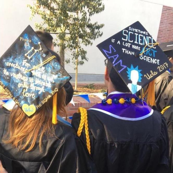 grad caps, UCLA College of Letters and Science Commencement