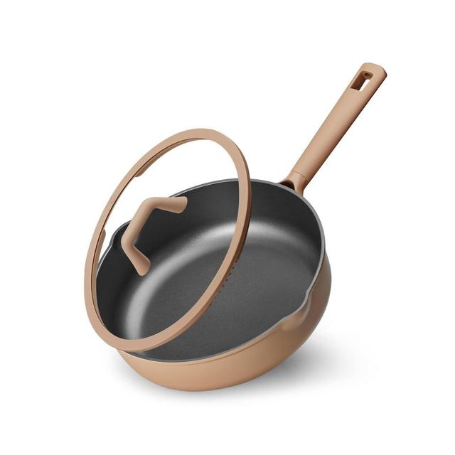 Carote 5qt Nonstick Saute Pan with Lid Taupe