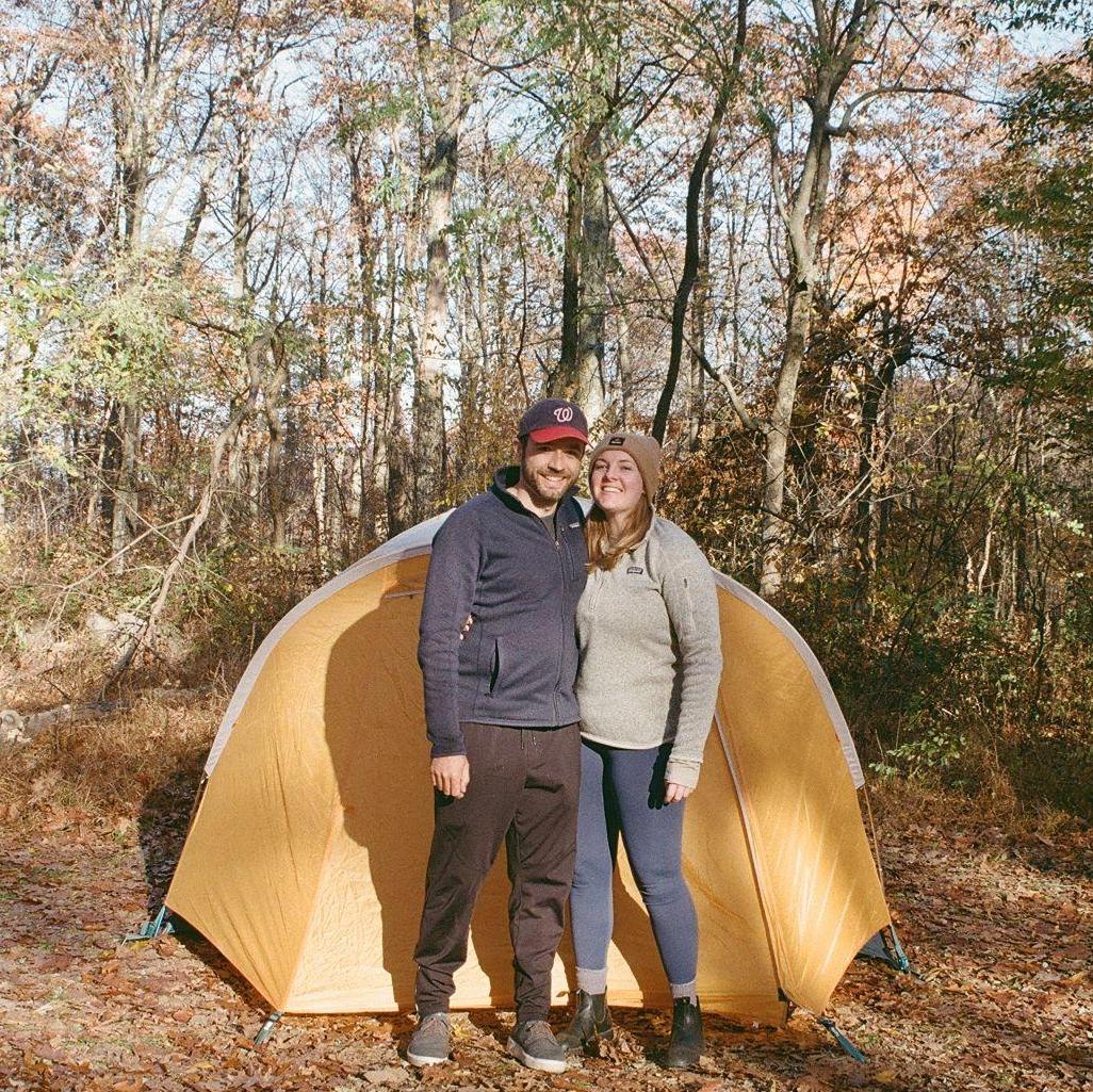 A few of our hobbies combined... film photography, and camping!