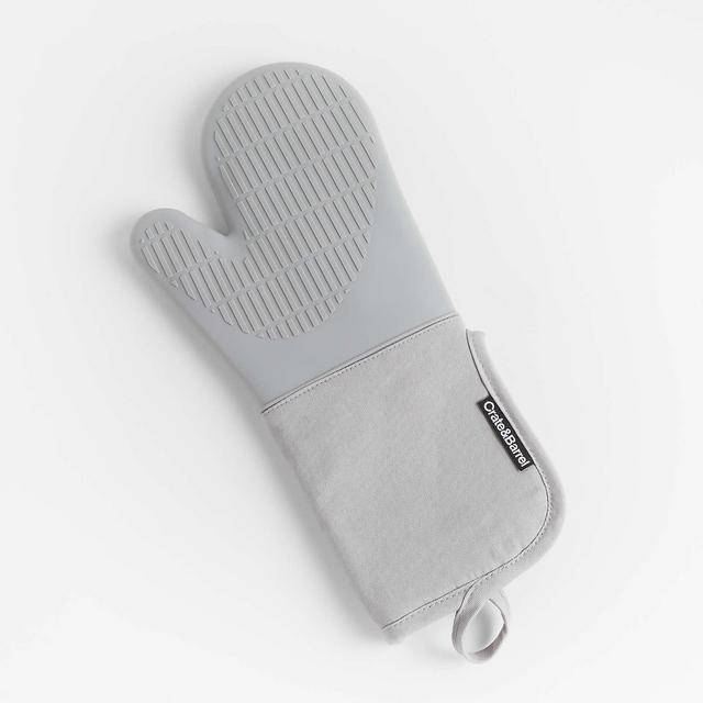 Silicone Grey Oven Mitts, Set of 2