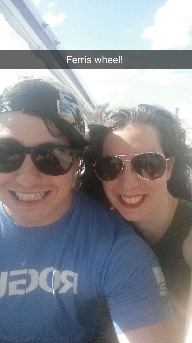 US enjoying a Ferris Wheel between College World Series Games!