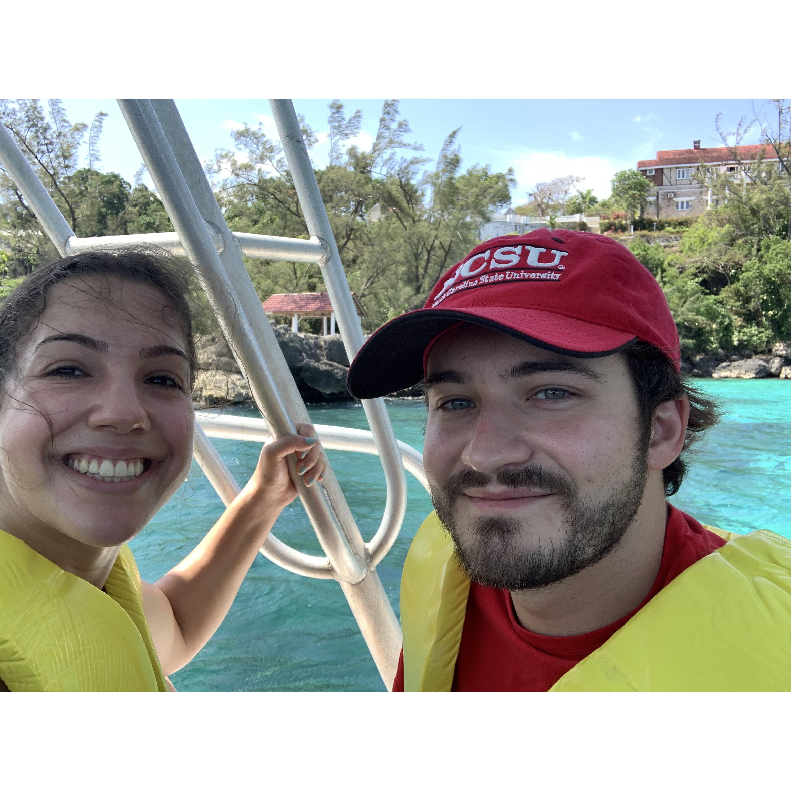 Jamaica again - I think this when I convinced Joe that snorkeling IS fun!!!! He's a fan now