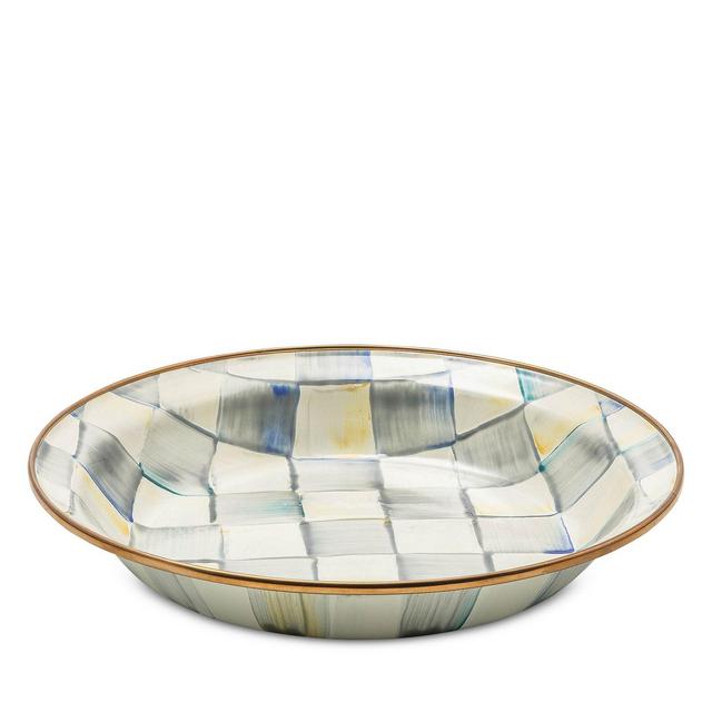 Mackenzie-Childs Sterling Check® Enamel Pie Plate