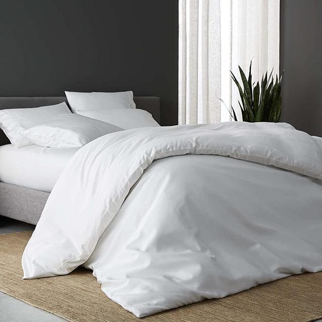 DOZ by SIJO 100% Organic Bamboo Duvet Cover Set, 1 Duvet Cover and 2 Pillowcases, Buttery Soft, Cooling, Eco Friendly, Silky Breathable, Oeko-TEX , High GSM Durable (Snow, King/Cal King)