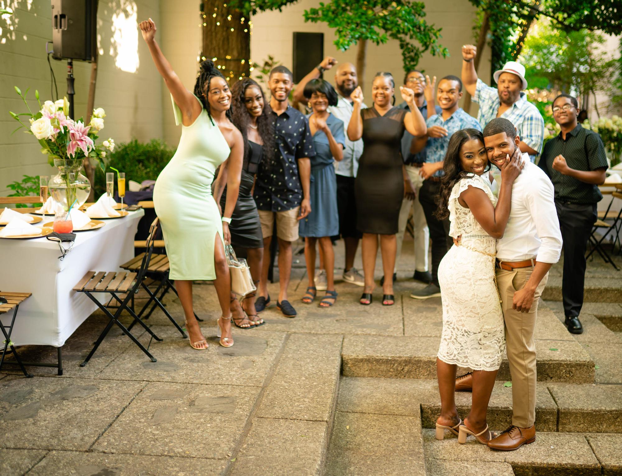 Marcus’ Family at The Engagement Party