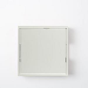 Mirror Tray, Mirrored Glass, 12" sq.
