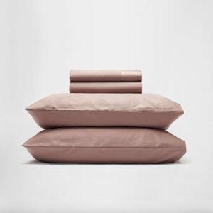 Egyptian Cotton Bed Sheets - Queen - Silk & Snow (Dusty rose)