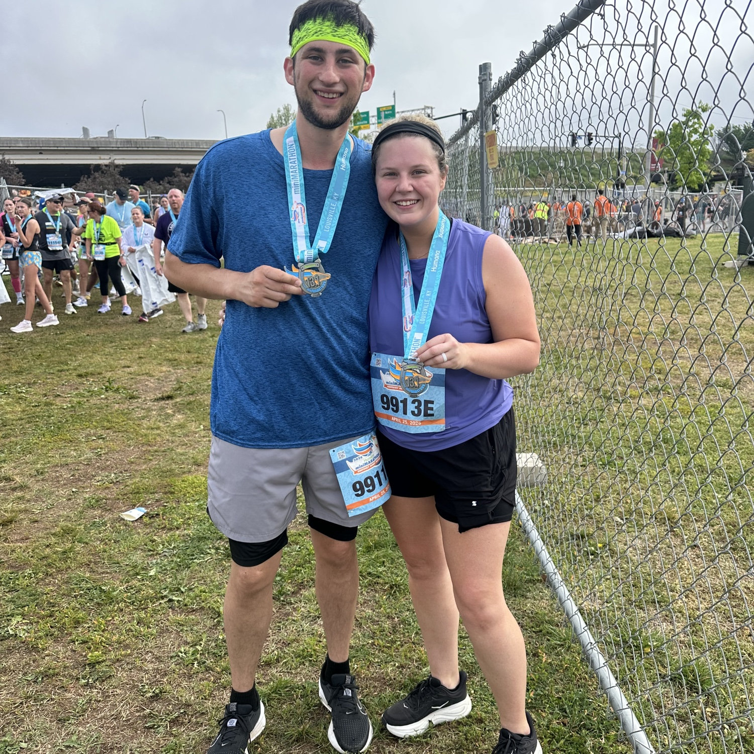 We ran a half marathon together!!