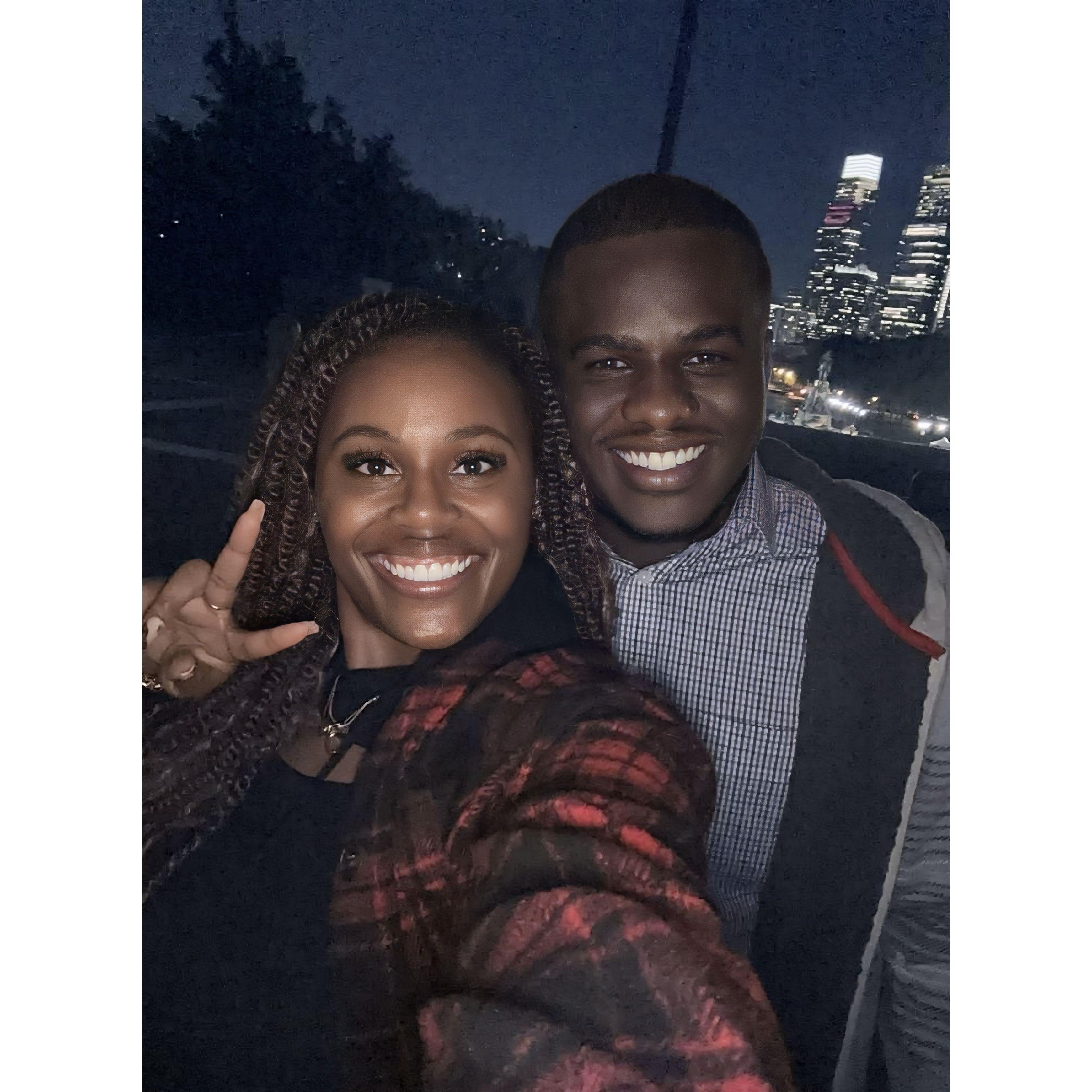 The day we first met! (Art Museum in Philly)