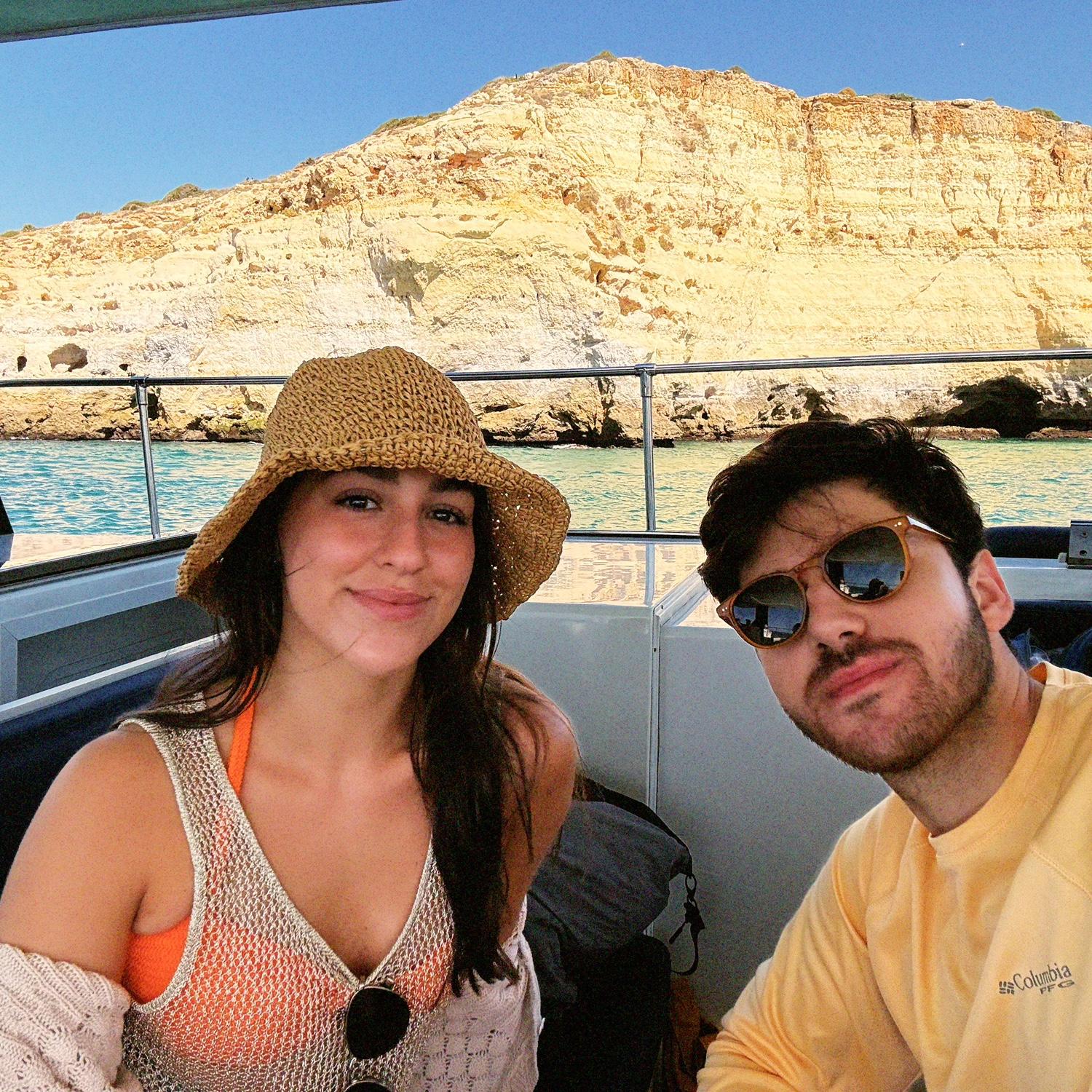 Boat tour along the Algarve coast